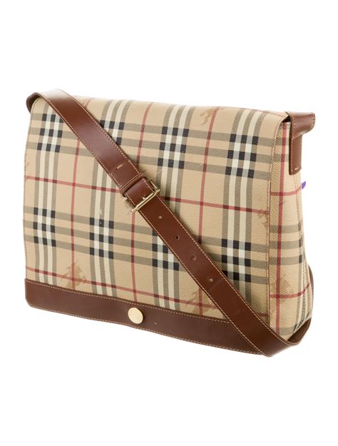 BURBERRY Haymarket Check Crossbody Messenger 